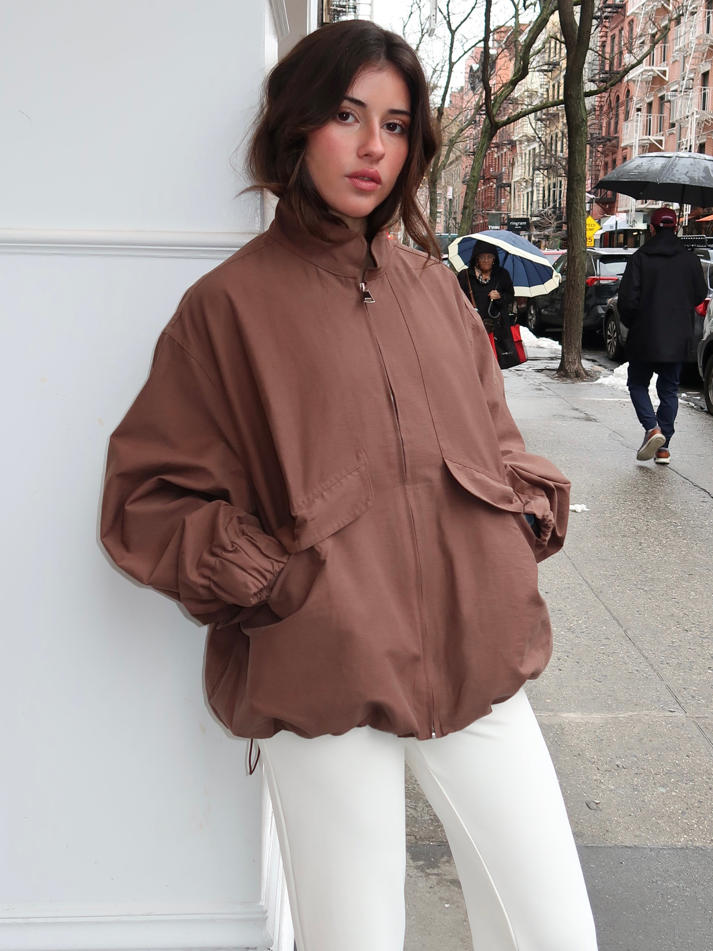 Sable Jacket in Chocolate Brown