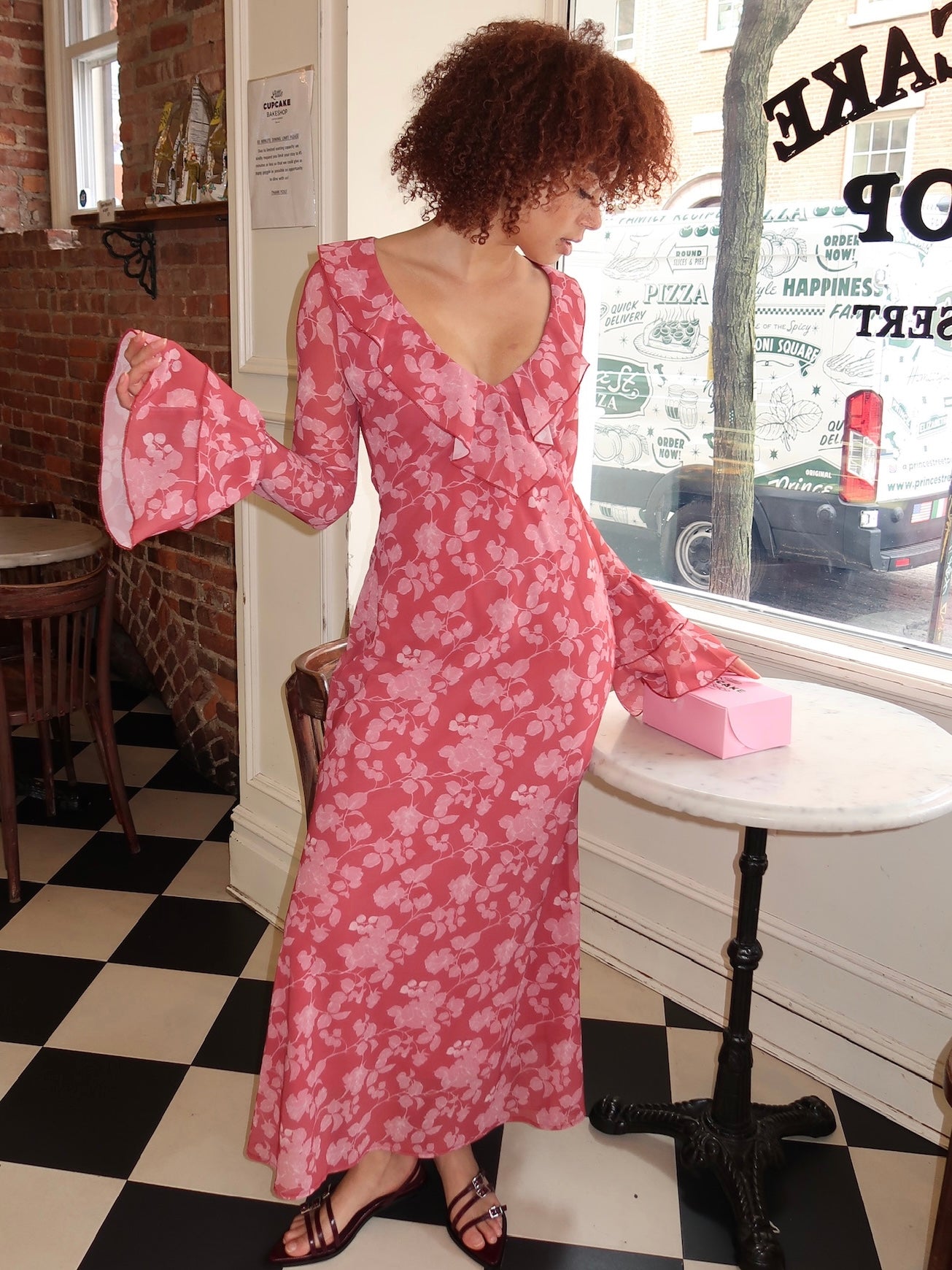 Shellona Dress in French Rose