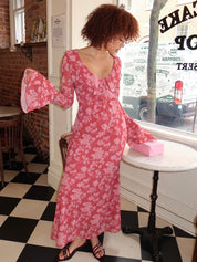 Shellona Dress in French Rose