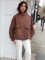 Sable Jacket in Chocolate Brown