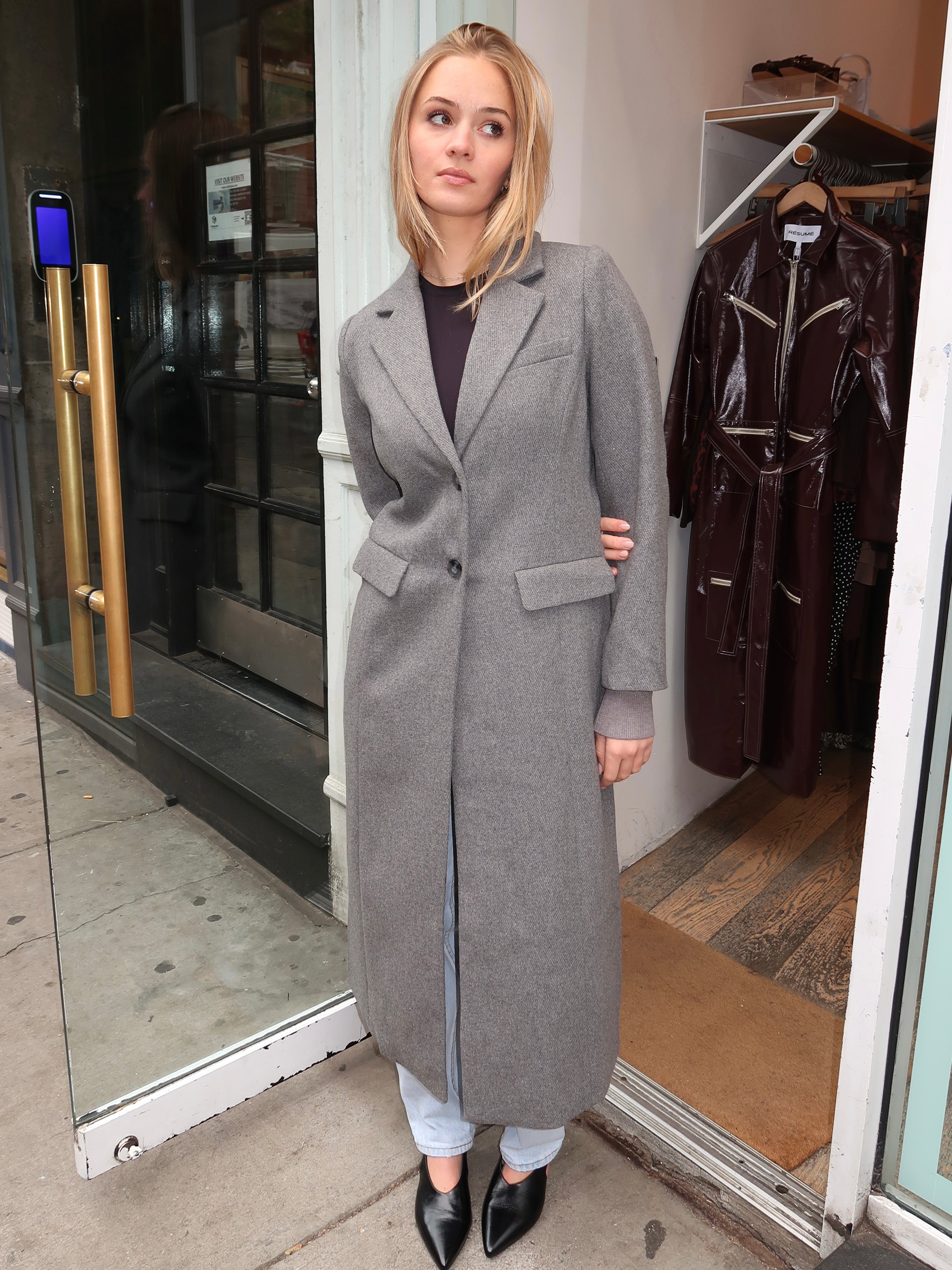 Melisse Coat in Grey – Isalis