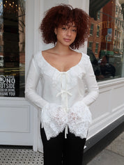 Nikki Top in White