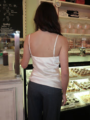 Jazzy Silky Top in Cream