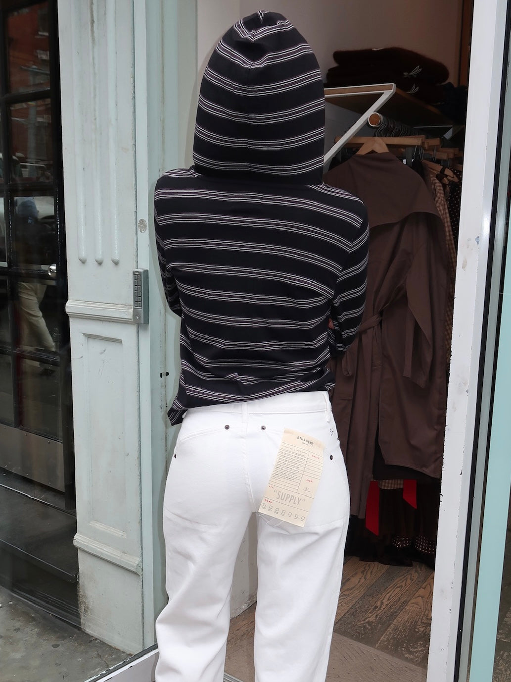Nellie Shirt in Black Stripe