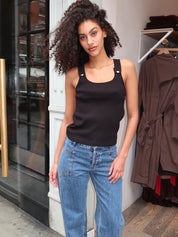 Snap Tank in Black
