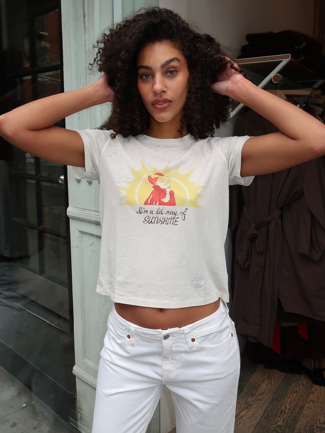 Classic Tee Ray of Sunshine in Vintage White