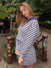 Haisley Jumper in Navy Stripe