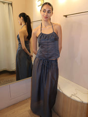 Rhea Skirt in Navy