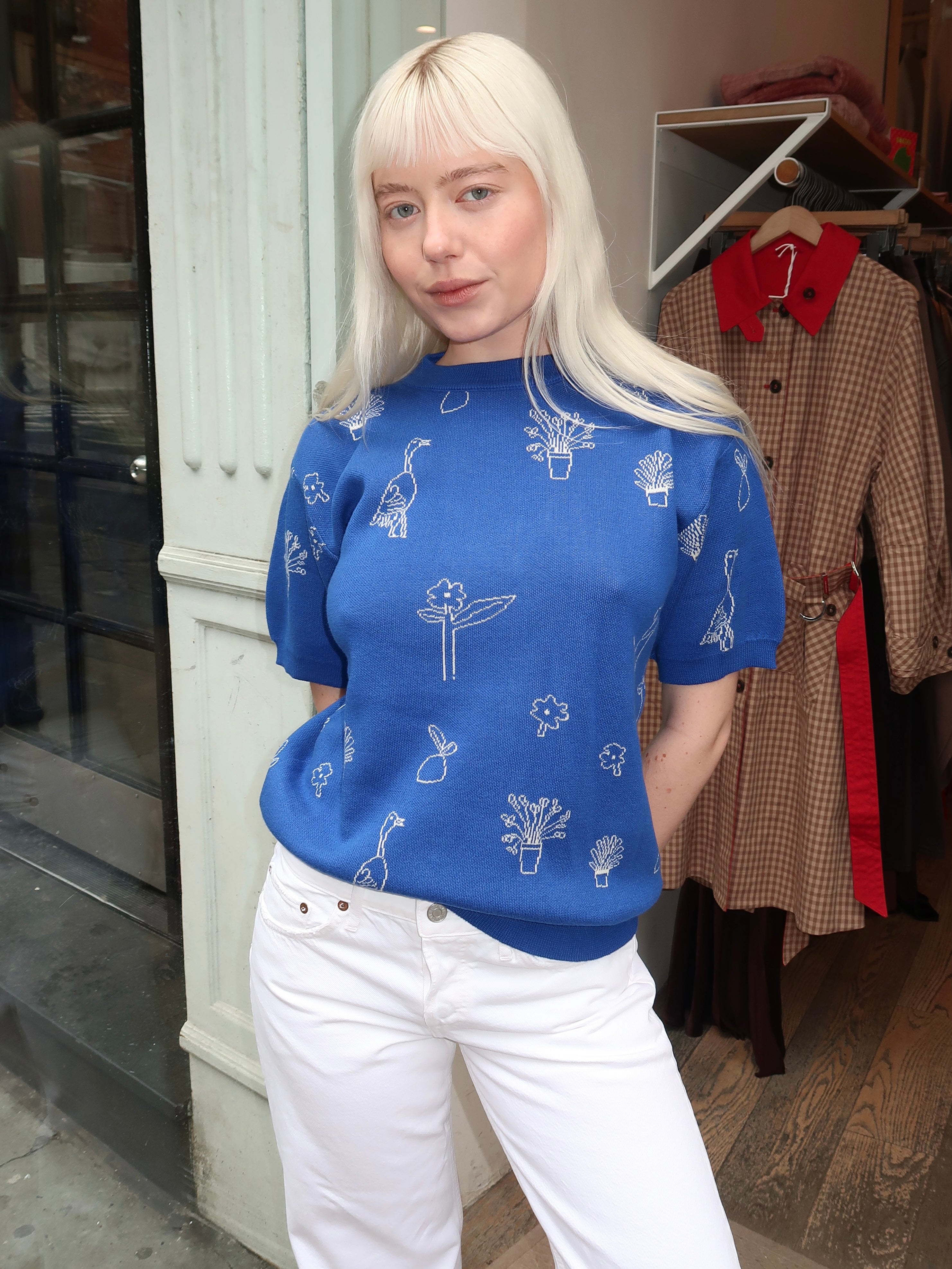 Summer Trip Jacquard Cotton Jumper