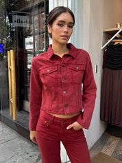 Contoured Jacket in Brick
