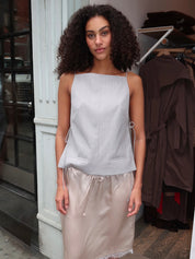Square Side Tie Top in Concrete