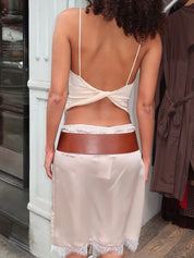 Wide Classic Belt in Chestnut
