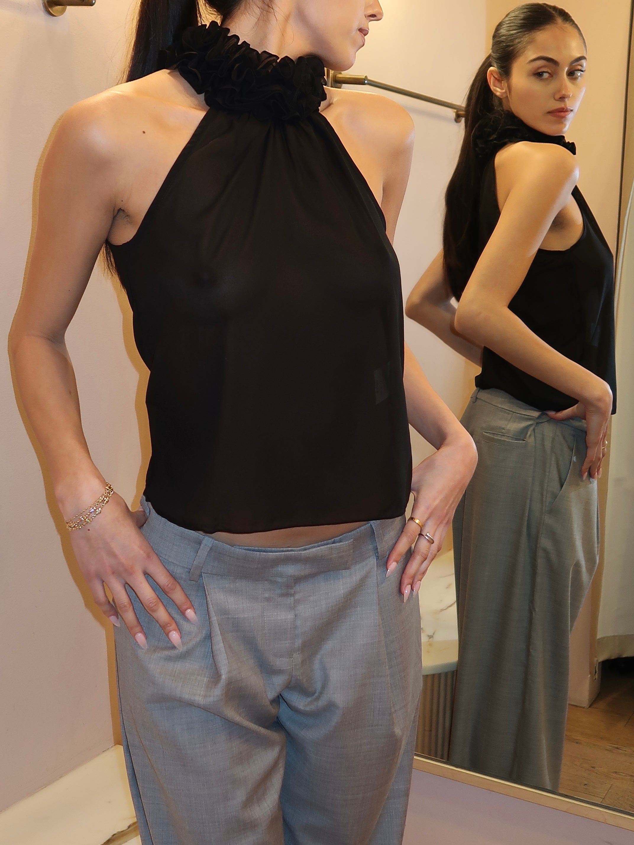 Paris Top in Black