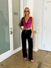 Load image into Gallery viewer, Morgan Linen Trousers in Black
