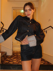 Mex Fitted Denim Jacket in Indigo