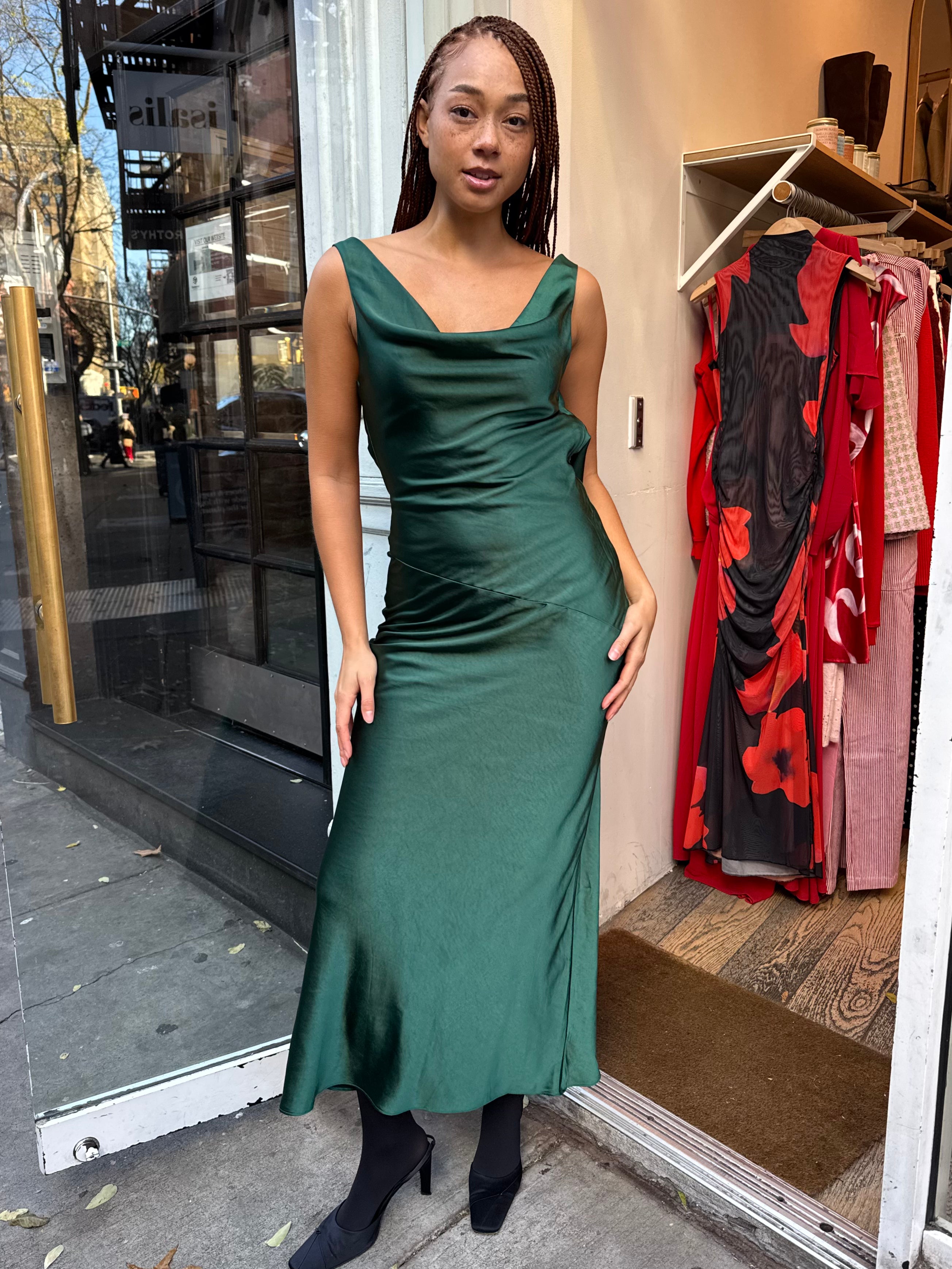 Fiora Dress in Fir