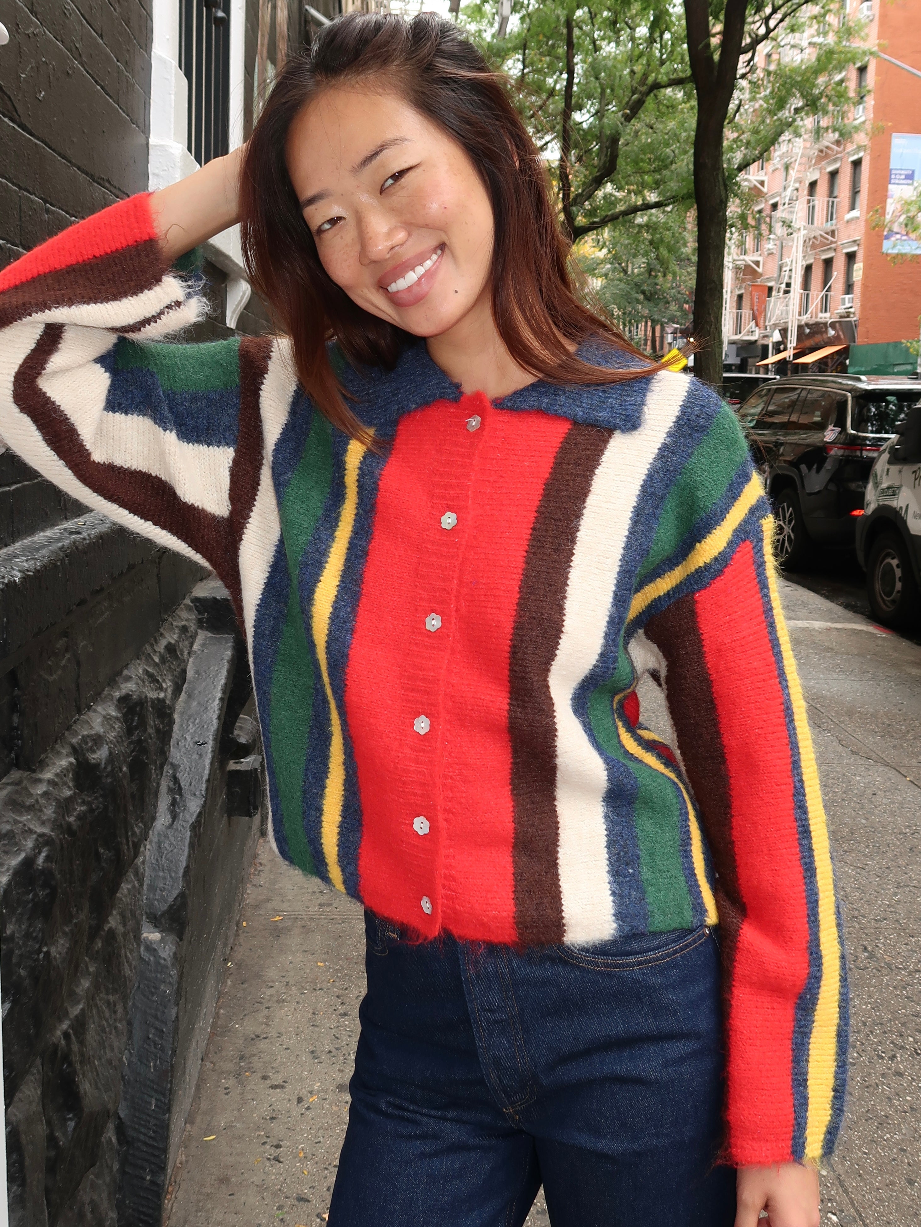 June Sweater in Heritage Stripe