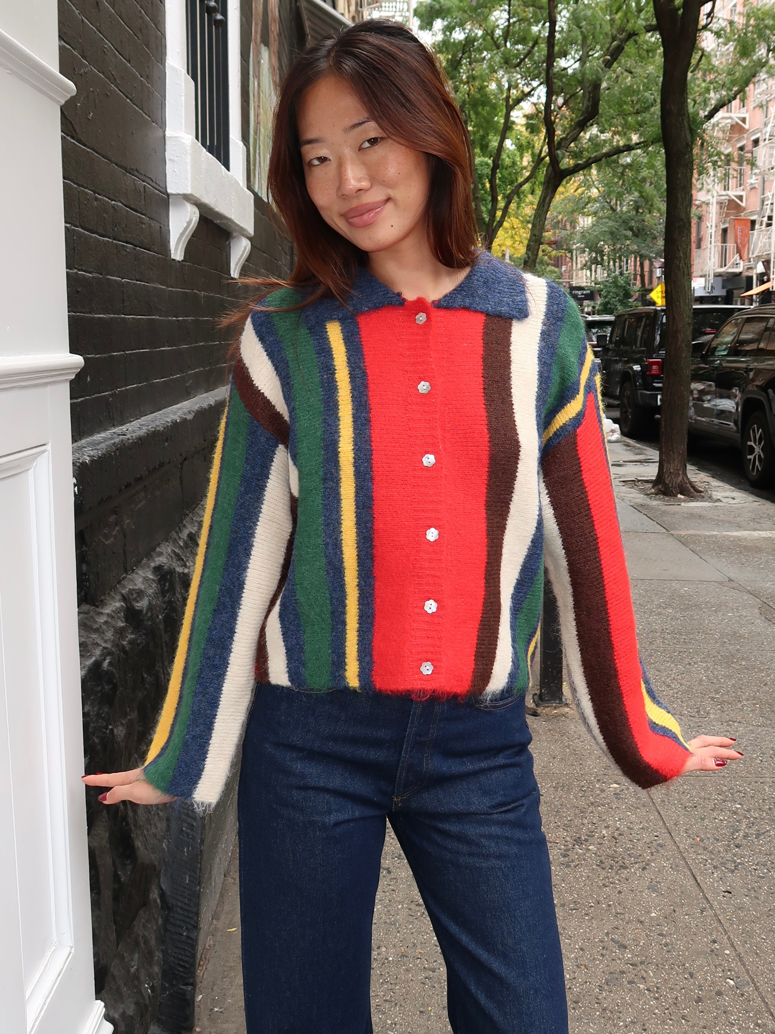 June Sweater in Heritage Stripe
