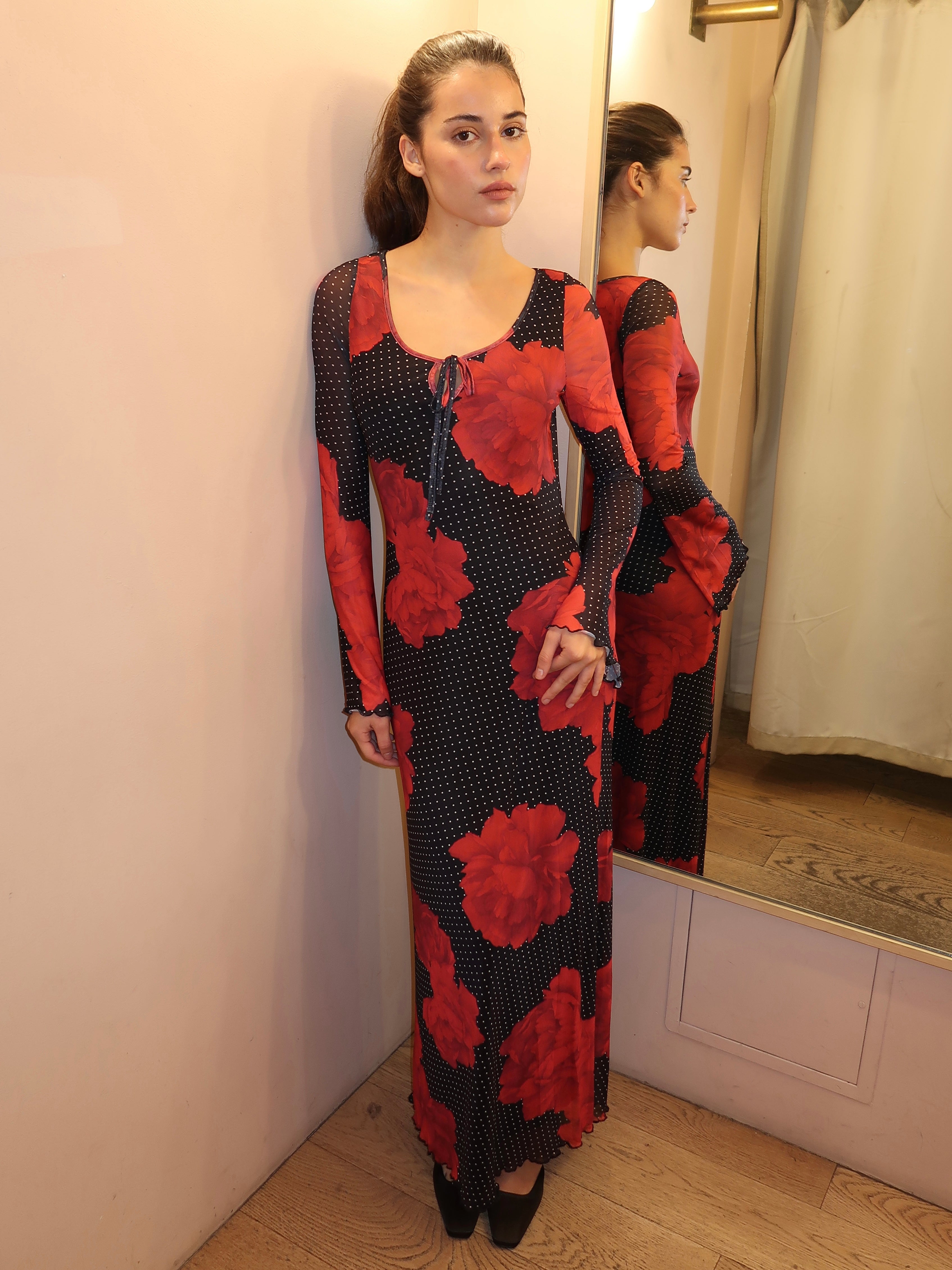 Marlyn Maxi Dress in Black Multi