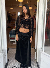 Low Rider Ink Skirt in Noir