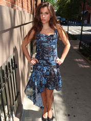 Imogene Dress in Bleu Piano