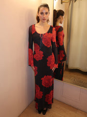 Marlyn Maxi Dress in Black Multi