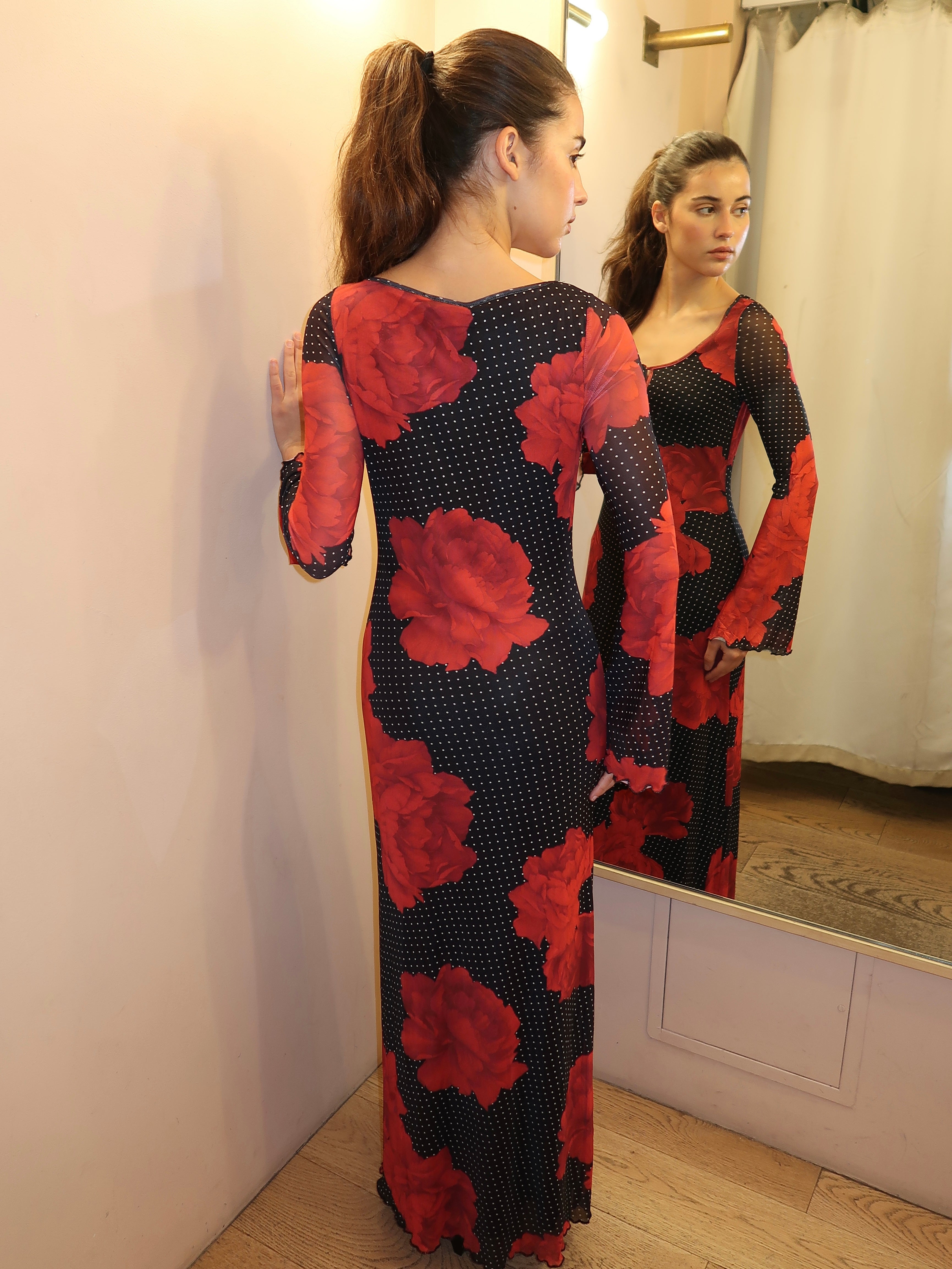 Marlyn Maxi Dress in Black Multi