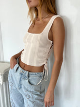 Load image into Gallery viewer, Jackie Tie Tank in Ecru

