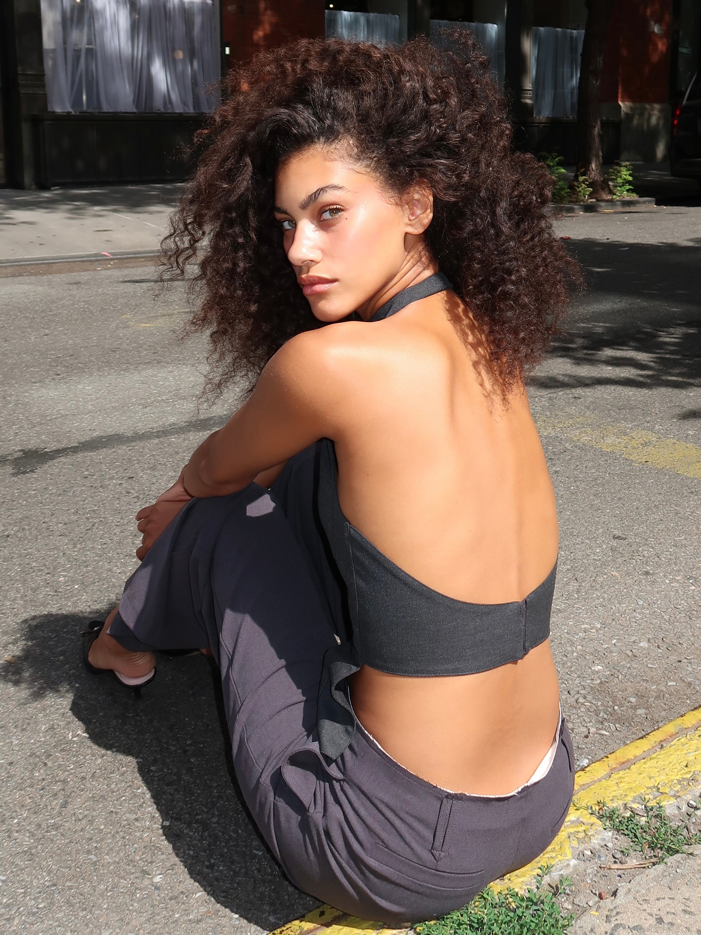 Blair Top in Grey