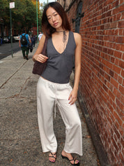 Aliyah Silky Pants in Cloud