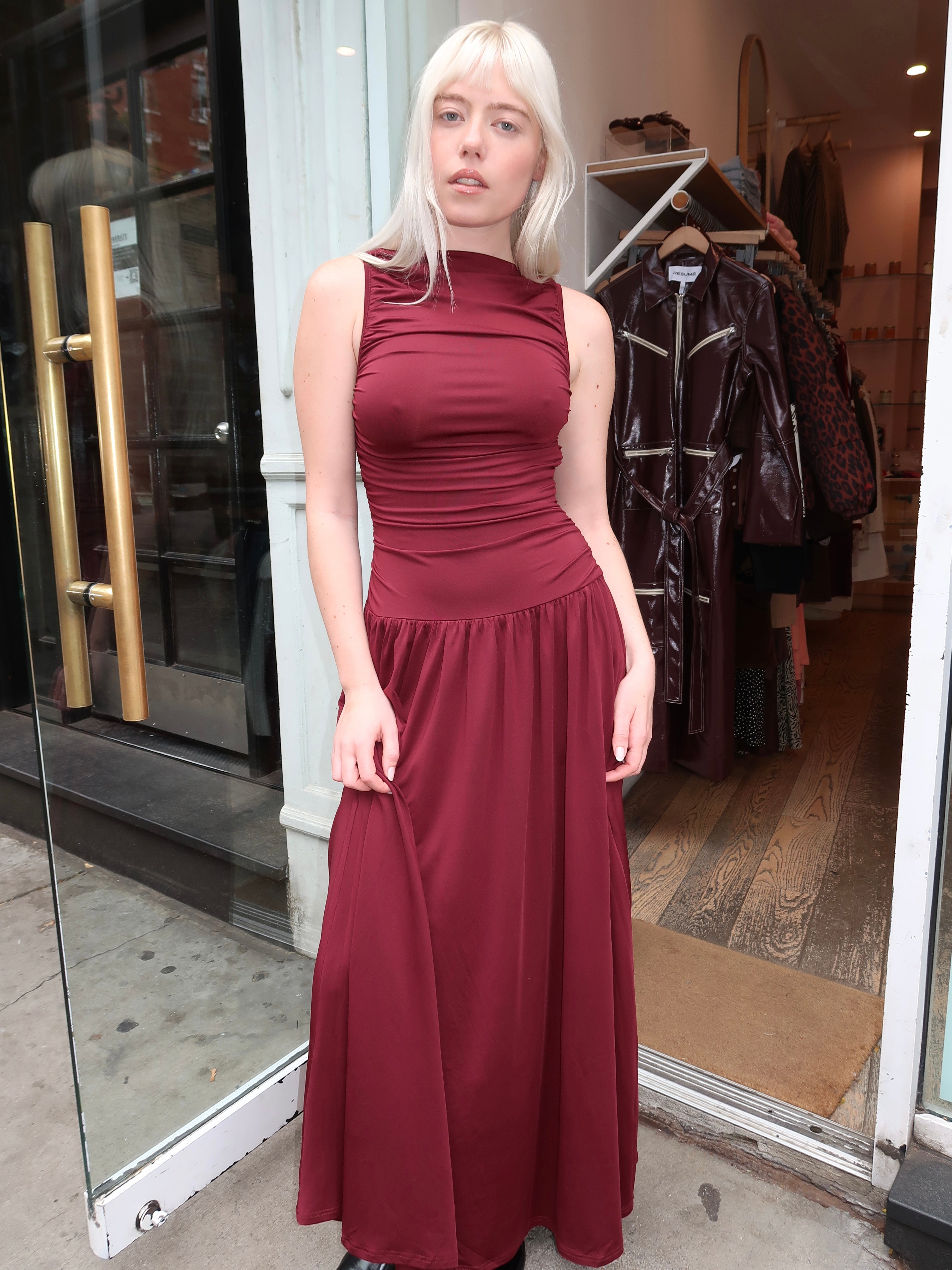 Clea Dress in Chianti