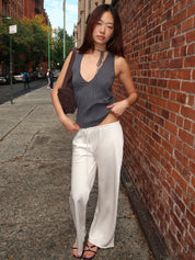 Aliyah Silky Pants in Cloud