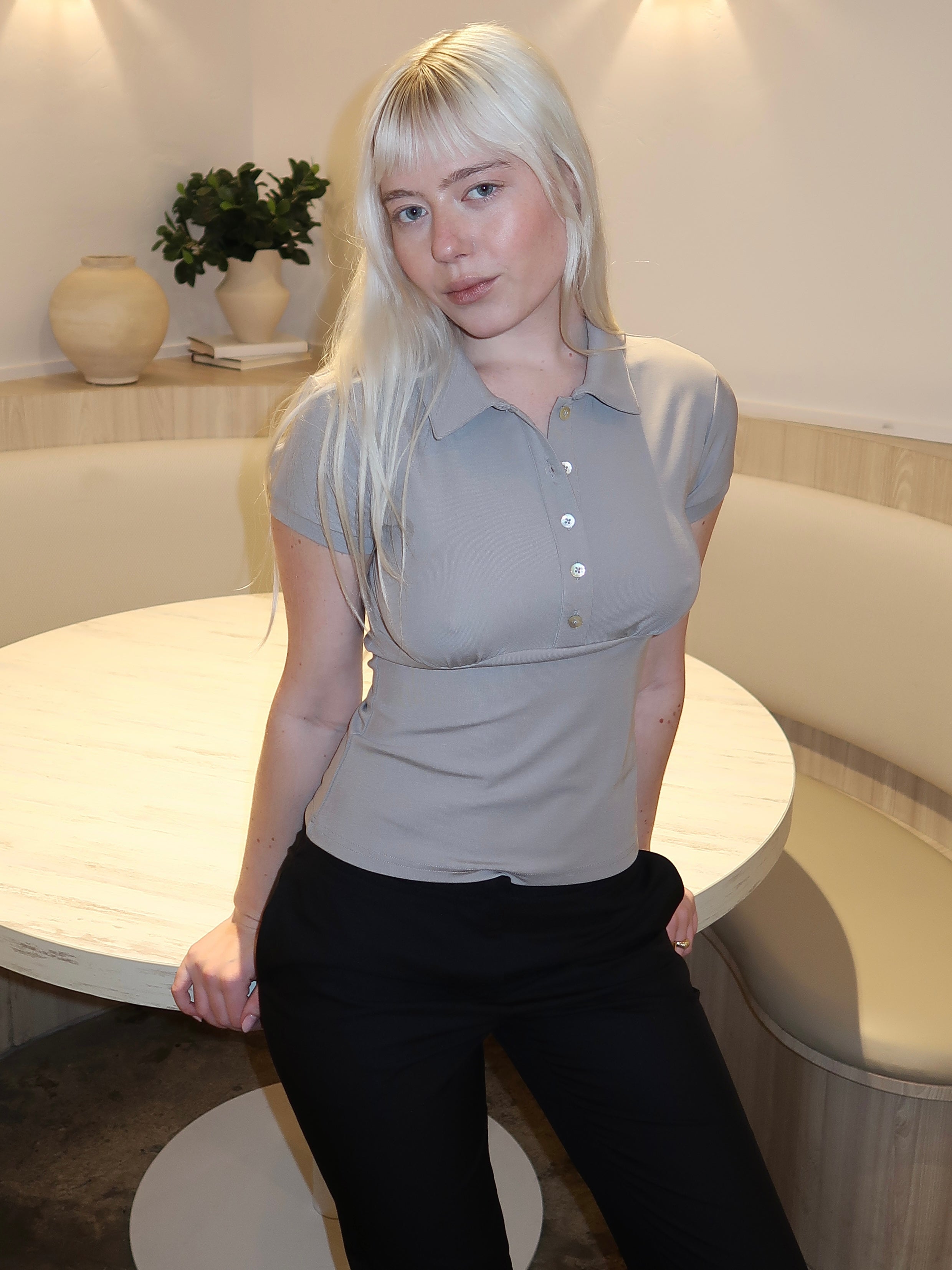 Ventura Top in Grey