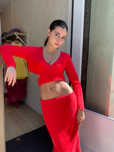 Load image into Gallery viewer, Solanas Top in Red Furry
