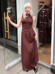 Clea Dress in Espresso