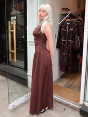 Clea Dress in Espresso