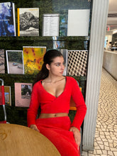 Load image into Gallery viewer, Solanas Top in Red Furry

