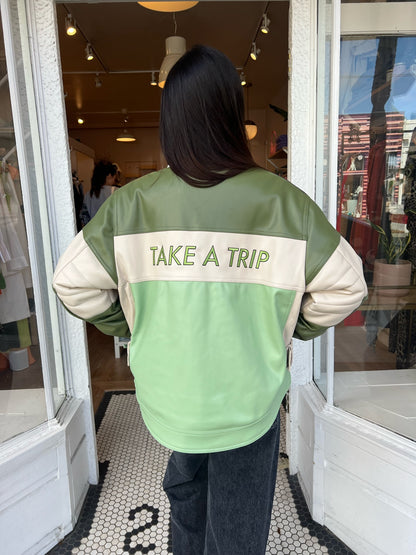 The Racer Jacket in Moss