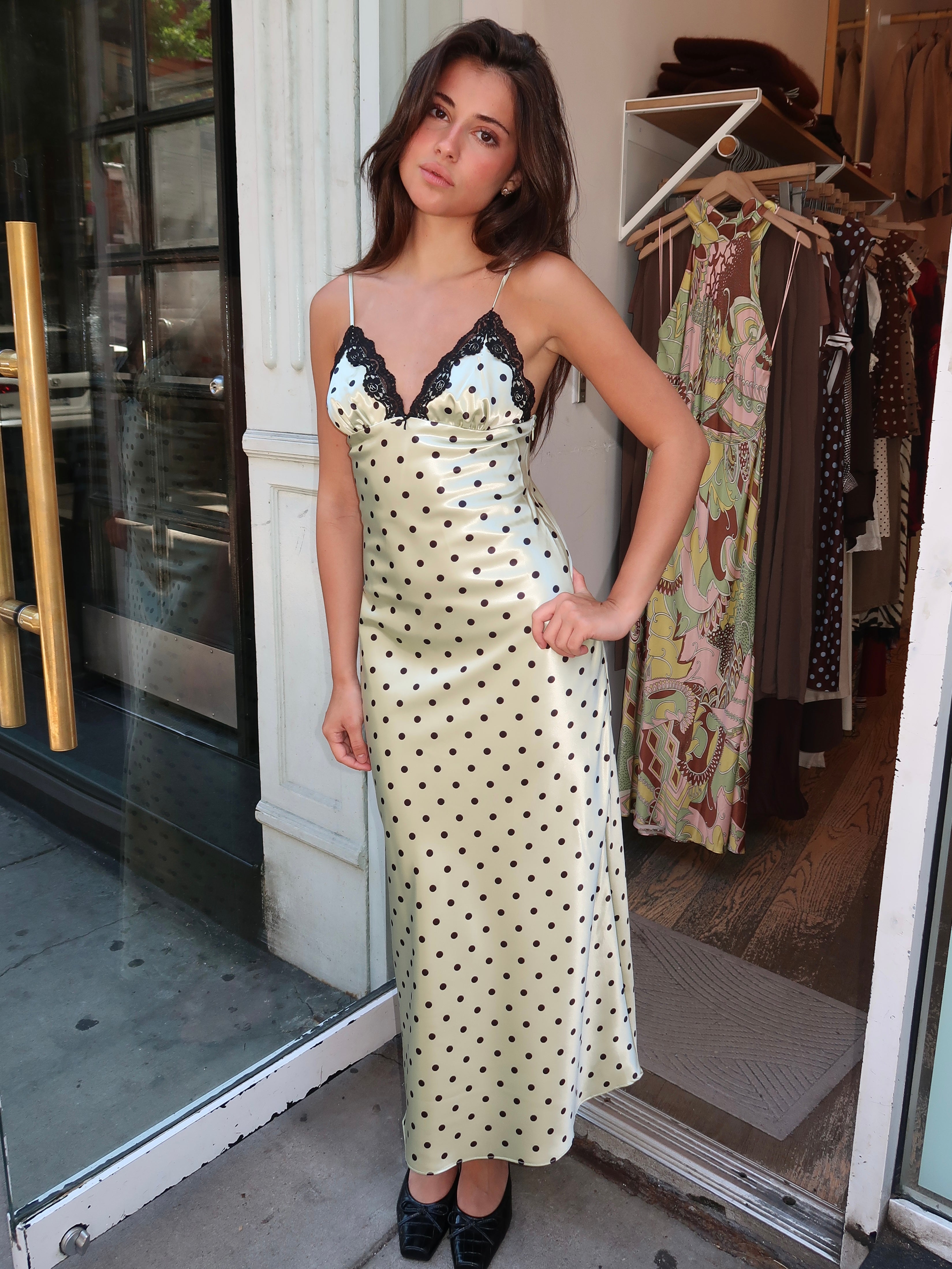 Jasmine Dress in Pistachio
