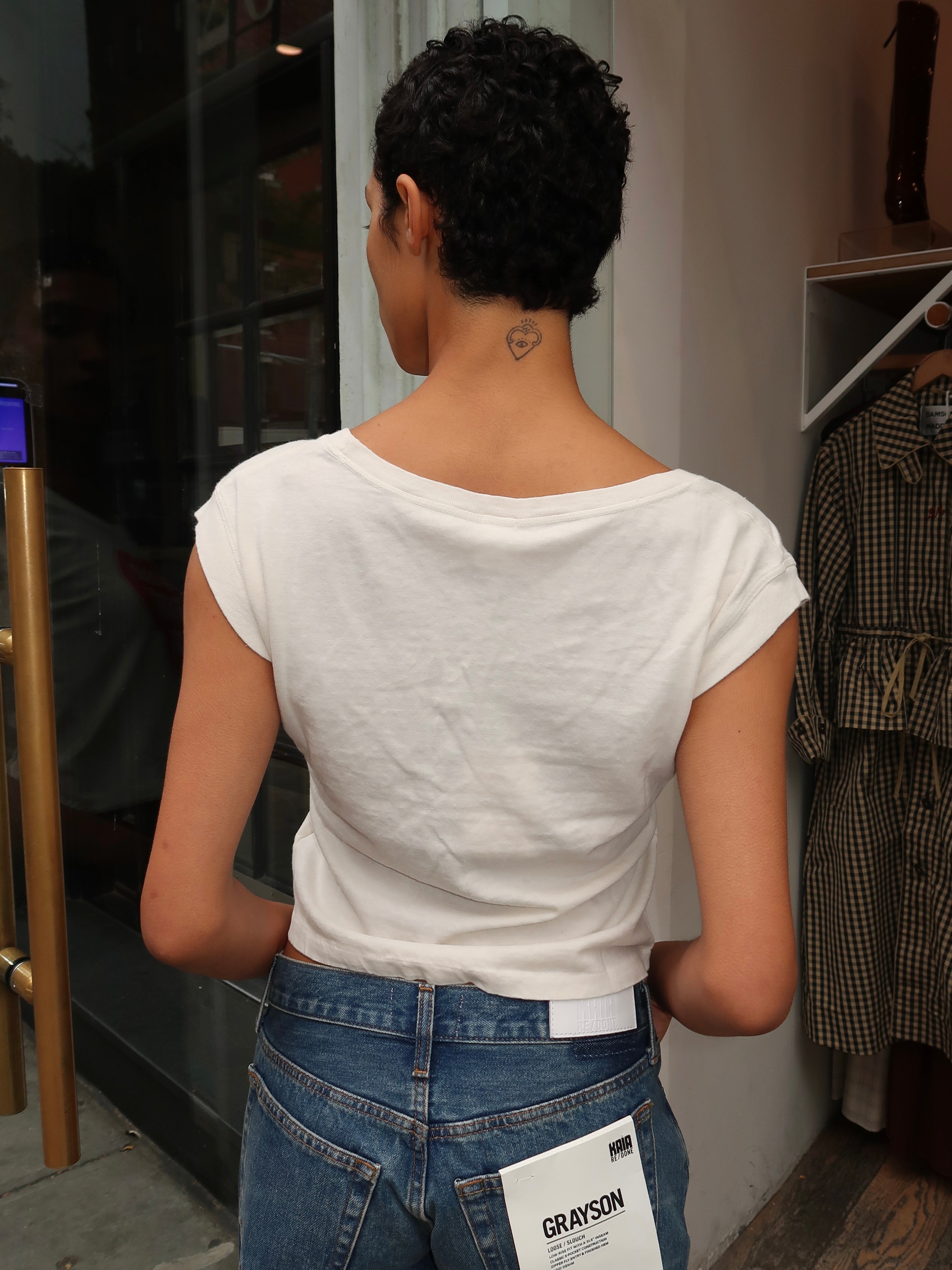 Freddie Tee Eat Your Heart in Vintage White