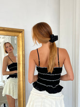 Load image into Gallery viewer, Rosette Scrunchie in Black
