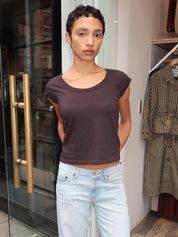 Frankie Tee in Washed Black