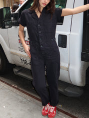Grover Short Sleeve Fieldsuit in Black