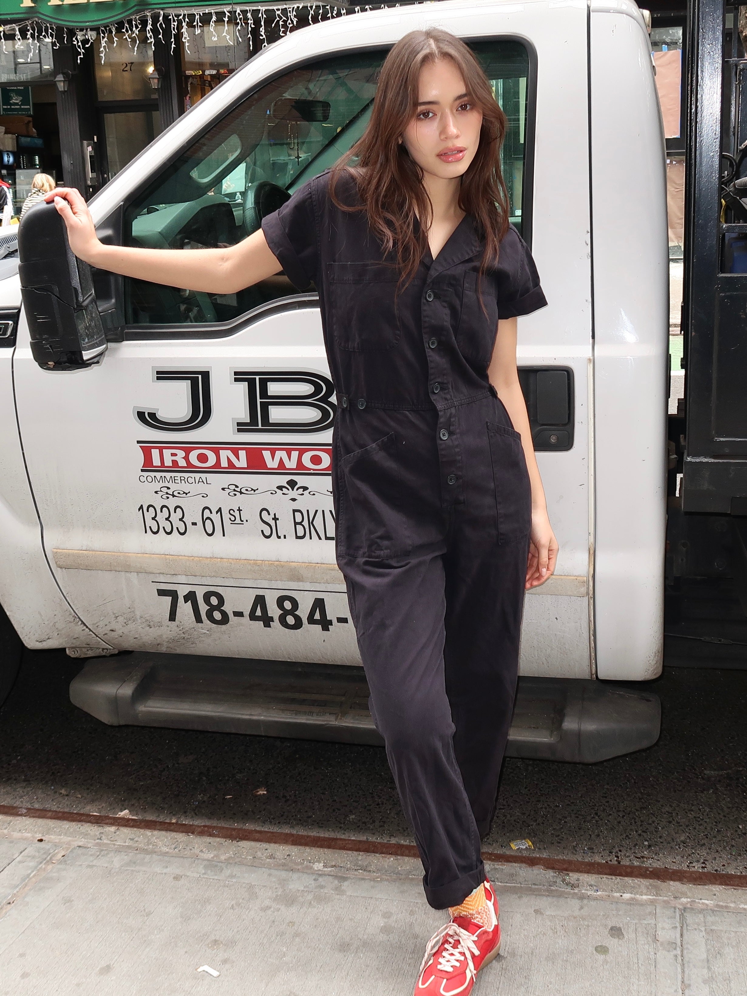 Grover Short Sleeve Fieldsuit in Black