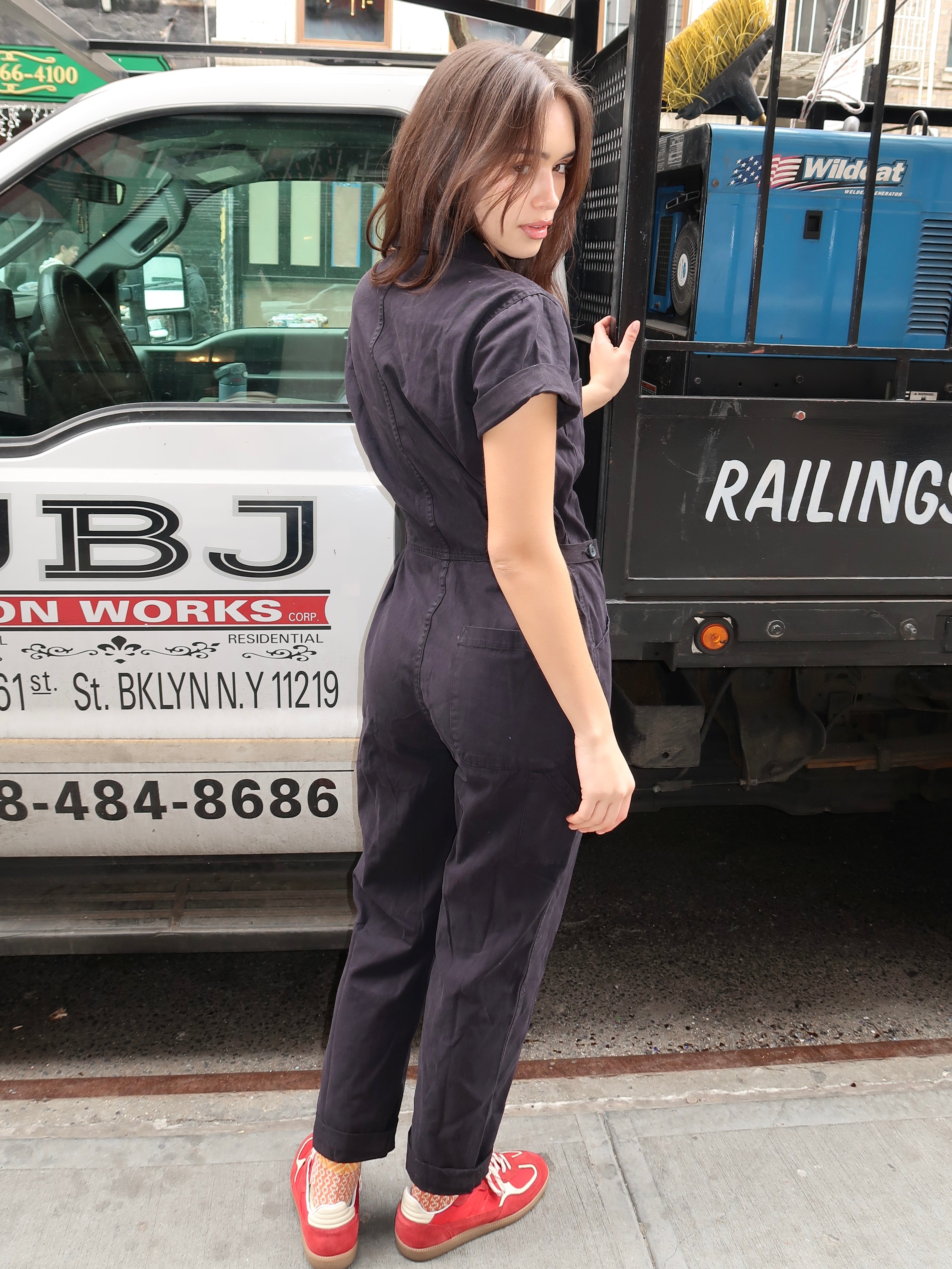 Grover Short Sleeve Fieldsuit in Black