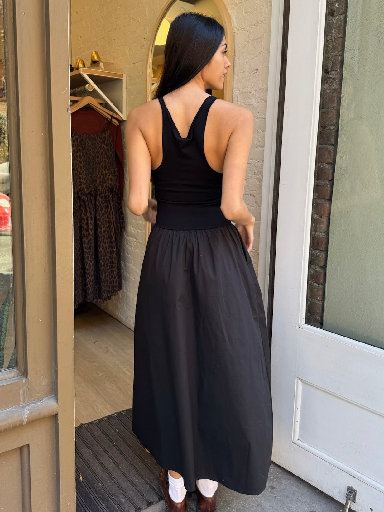 black tank maxi dress Faye Tank Maxi Dress in Noir – Isalis
