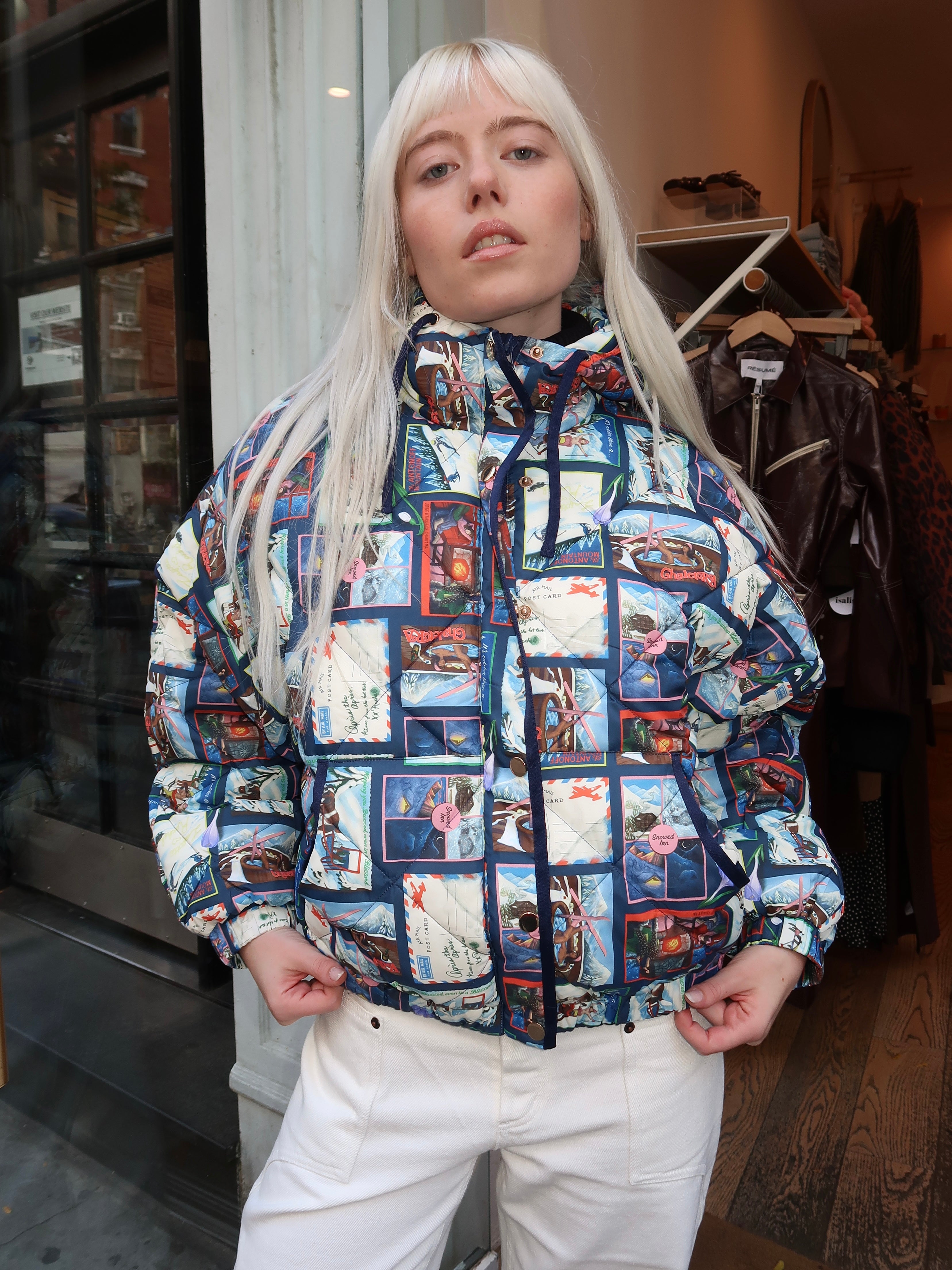 Ace Puffer in Chalet Postcards