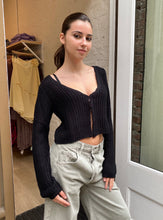 Load image into Gallery viewer, Rhys Knit Sweater in Black
