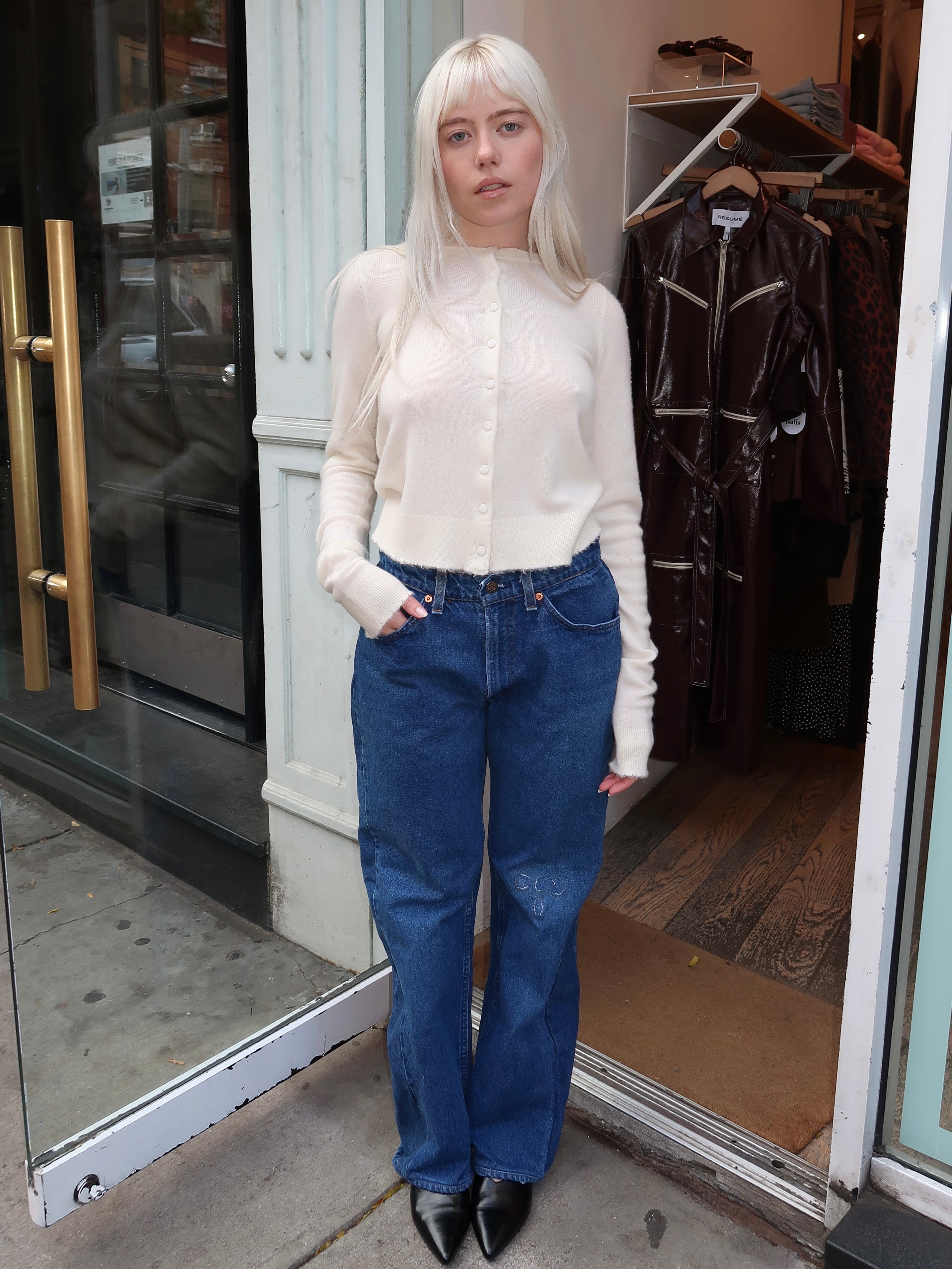 90s Trouser Jean in Medium/Dark