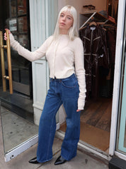 90s Trouser Jean in Medium/Dark